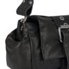 VIVIENNE WESTWOOD Hazel Treasure Iconic Sphere Pattern Detachable Shoulder Strap Pleated Detail Leather Shoulder Bag 4602000PWL00BXBLACKDARKSILVER