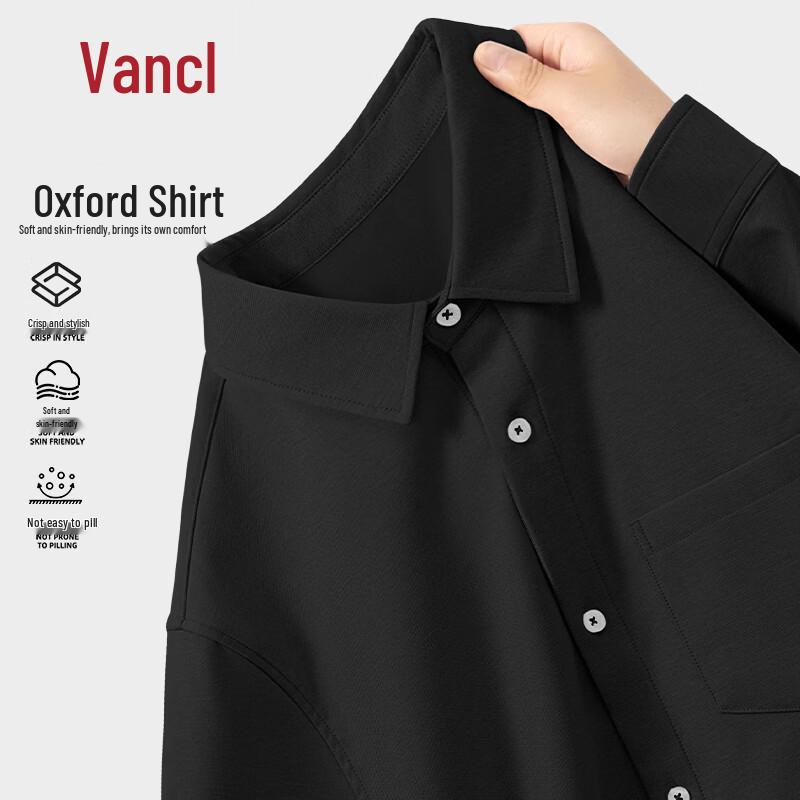 VANCL Men s Fleece-Lined Oxford Long-Sleeve Shirt 2XL