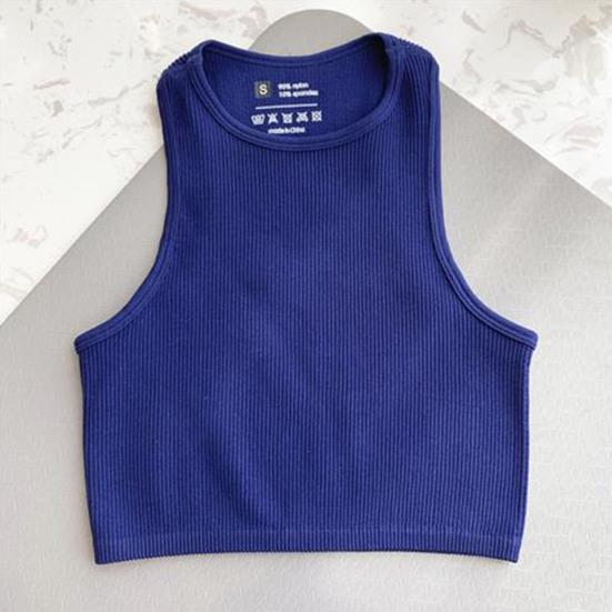 

Yousheng женский жилет однотонный эластичный дышащий тонкий короткий пуловер без рукавов облегающий топ на бретелях повседневная одежда