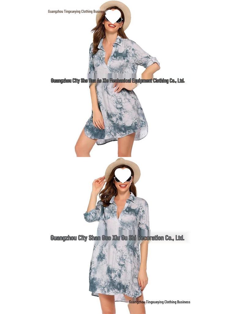 European & American Women's Swimwear Beach Cover-up Shirt and Bikini Beach Skirt