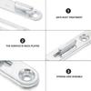 6Sets Bed Rail Bracket Thickened Iron Connecting Fittings Stable Structure Bed Frame Hardware Fasteners Heavy Duty Furniture