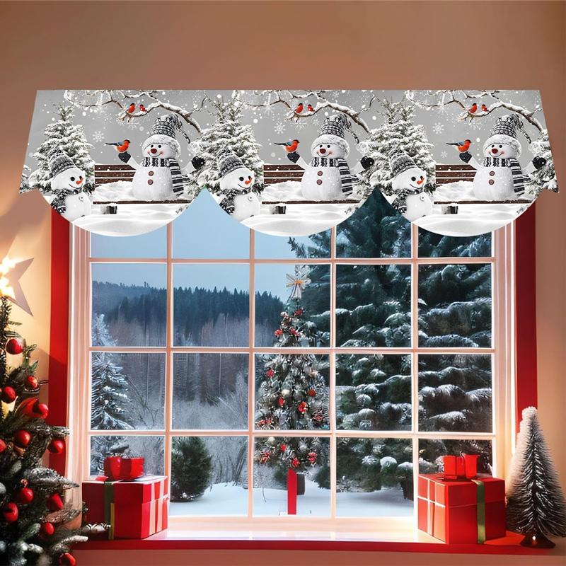 Christmas Mantel Scarf Winter Wonderland Snowman Fireplace Scarf Christmas Decorations for Home 2026 Xmas Navidad Gifts New Year