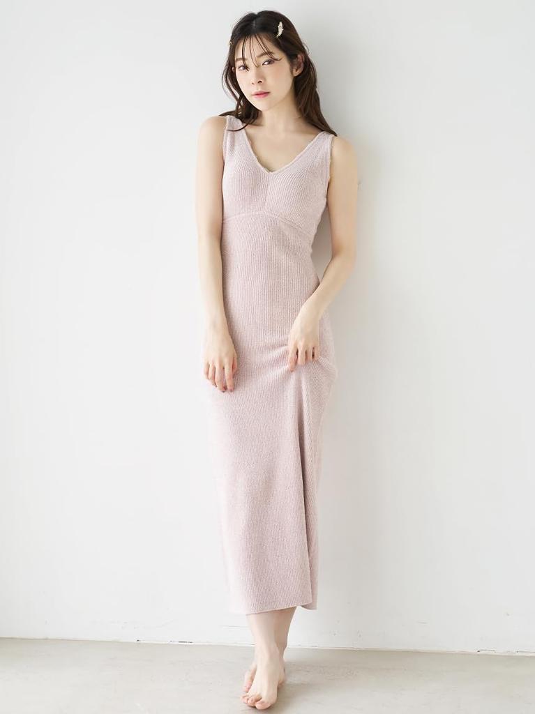 Vestito in Maglia SHNO264074 PNK F [Snidel Home] IFMIC®Coppa Integrata da Donna