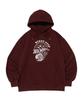 Fire Wheel Graphic Hoodie (Wine)