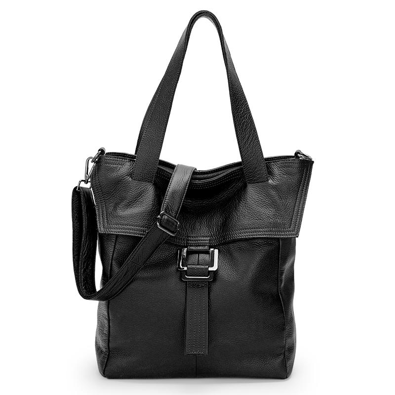Genuine Leather Women's Handbags New Shoulder Messenger Bag Casual First Layer Cowhide Big Tote Bag Large Capacity Soft Fashion
