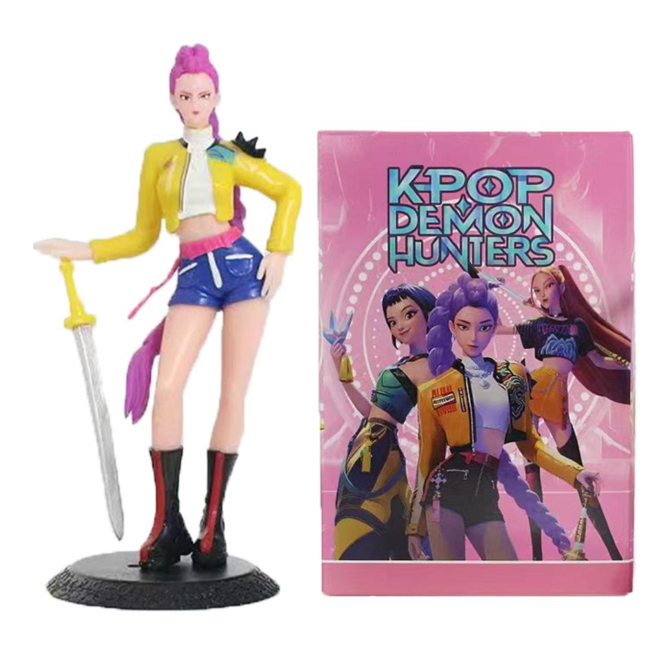 3pcs Anime Kpop Demon Hunter Figure Model Toy Cartoon Gaming Peripheral Desk Decoration Collection Figure Model Toy For Kid Gift