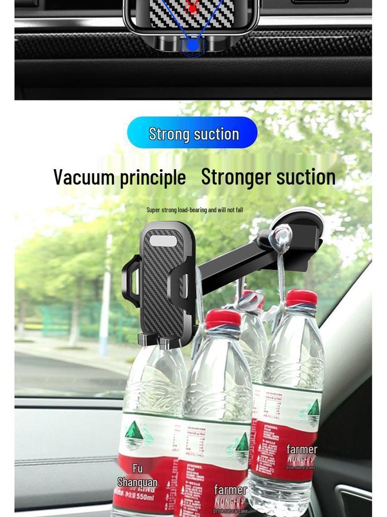L6F Car Phone Holder: Suction Cup Mount for Dashboard, Windshield & Console