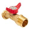 AEE4-Outdoor Garden Hose Faucet Ball Valve Hose Bibb Shut Off Valve 3/4Inch Male NPT X 3/4Inch Male GHT Threaded Spigot