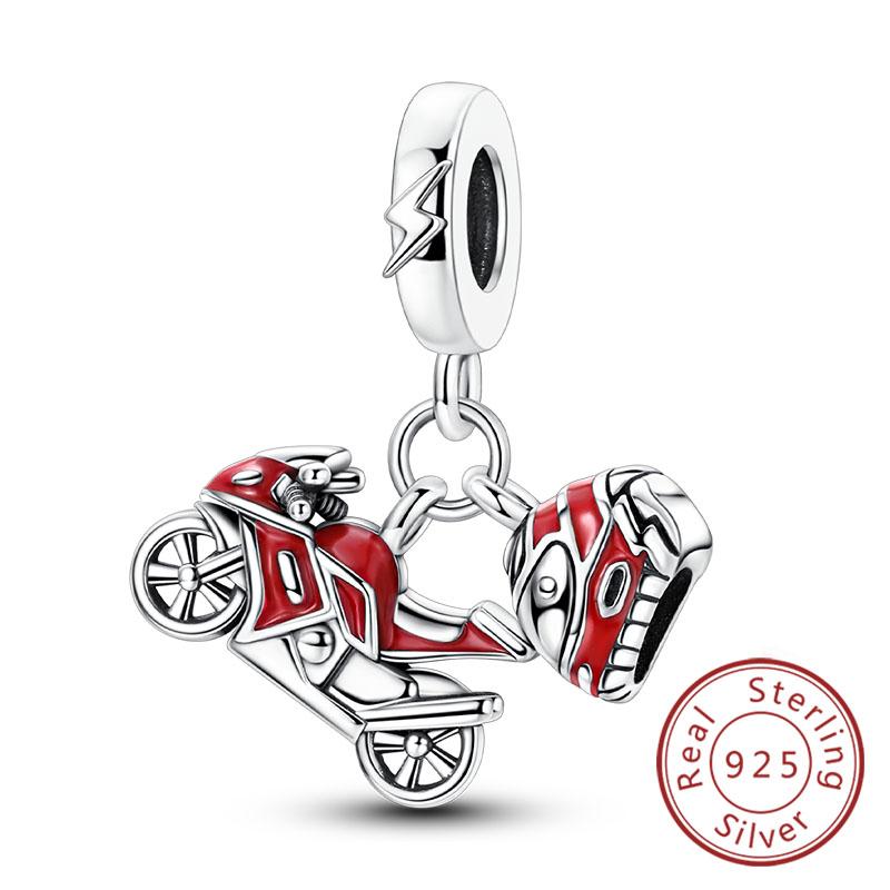 New Original Copper Charms Beads Pendant Owl Bow Round Simple Zircon Beads For Women Fine Jewelry Making