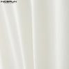 INCERUN Autumn Men Stand Neck Oversleeve High Splits Tunic Tops Pullovers