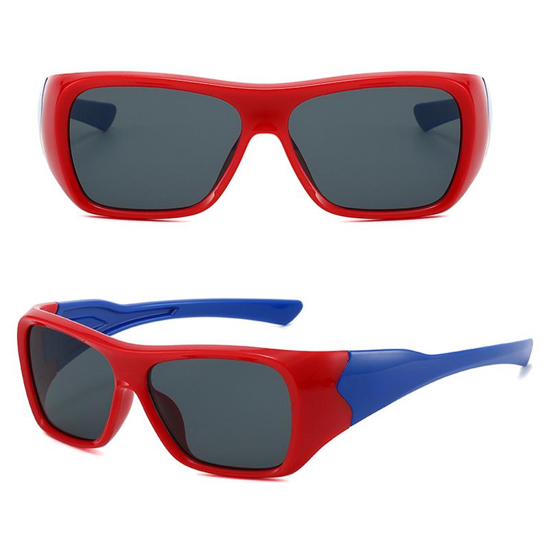 Kinder Sport Sonnenbrille UV400 - Coole Schwarze Wraparound Sonnenbrille für Jungen & Mädchen, Outdoor Radsport Strand Brillen