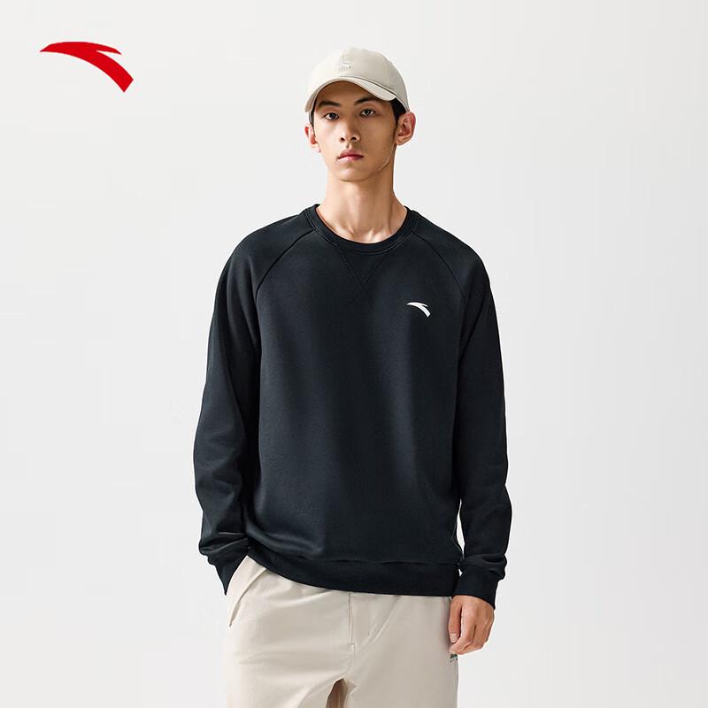 Anta Men s Fleece-Lined Casual Pullover Hoodie US 9