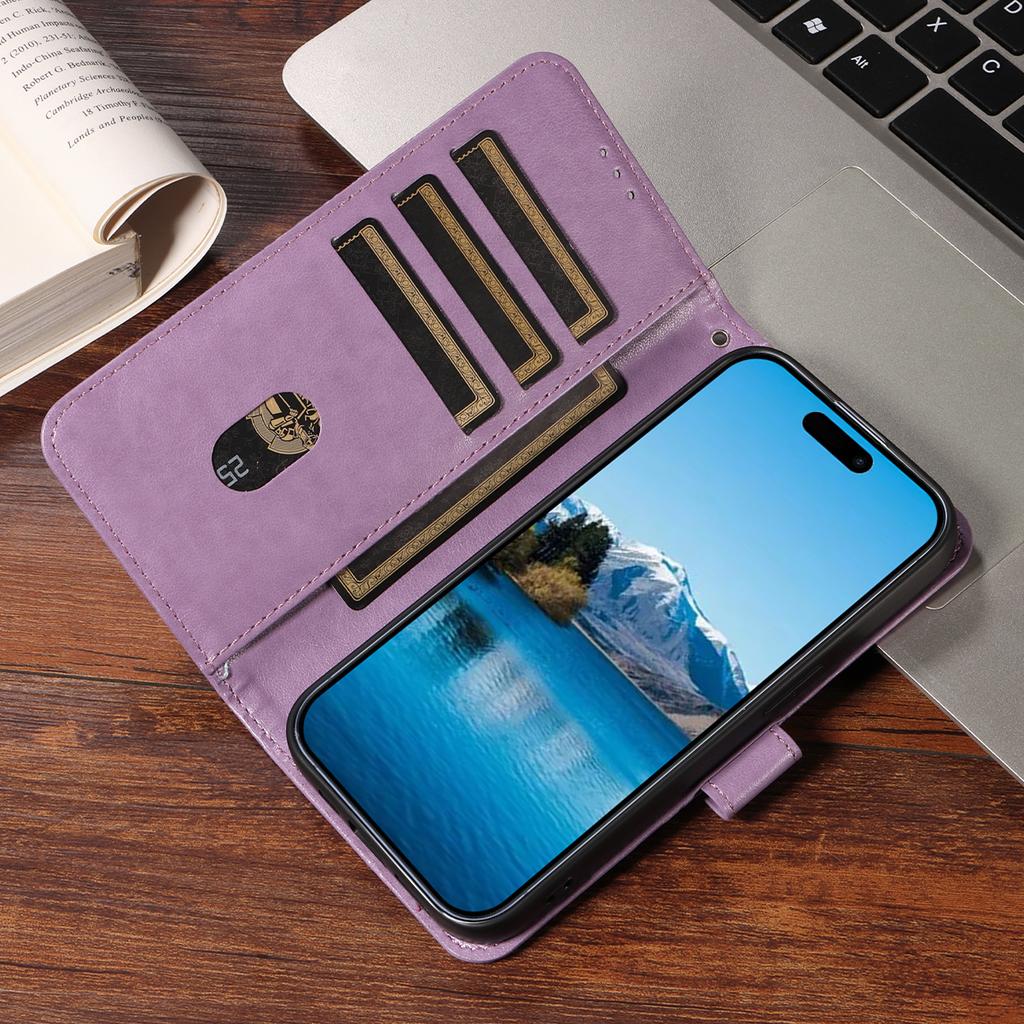 Press Sunflower Phone Case for Xiaomi Redmi Note13 12 11 10 9 8 Series Clamshell Wallet Faux Leather Case