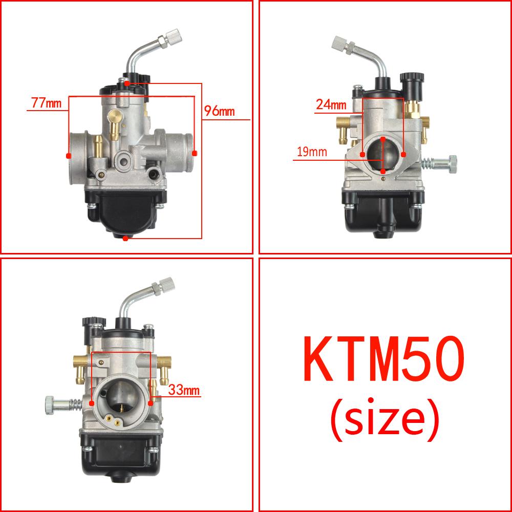 Для KTM50 Карбюратор Для KTM 50 SX Pro Junior Питбайк 50cc Карбюратор 45131001100 45231001200 C064513100 Карбюратор PHBG 19мм Bs Carb KTM50