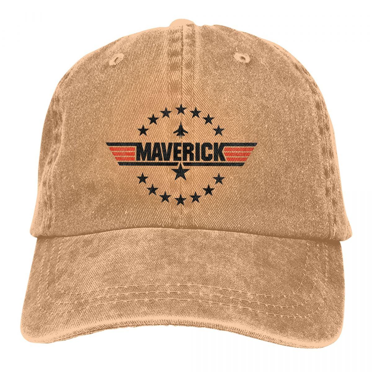 

Постиранная унисекс бейсболка Maverick, потертые кепки-дальнобойщики Snapback, шляпа для папы, Top Gun, Maverick Film, кепки для гольфа