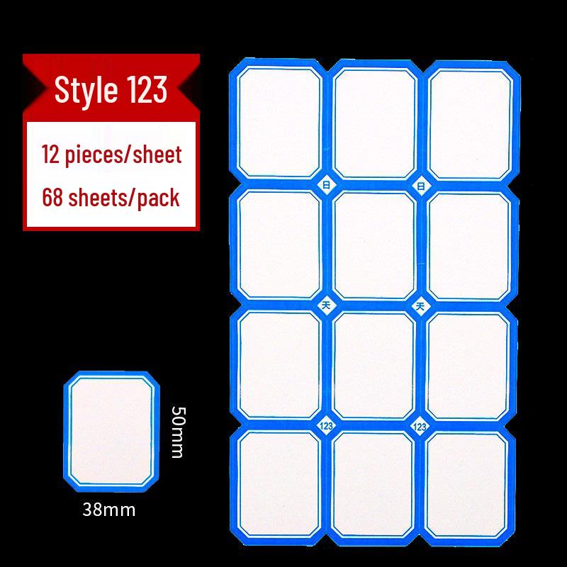 Office Self-Adhesive Handwritten Price Labels - 68 Sheets, Easy-Peel Paper Stickers.