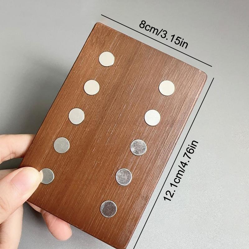 Widened Double Row 10 Grids Wooden Nail Practice Stand Nail Display Stand Set Magnetic Nail Tips Practice Holders Manicure Tool