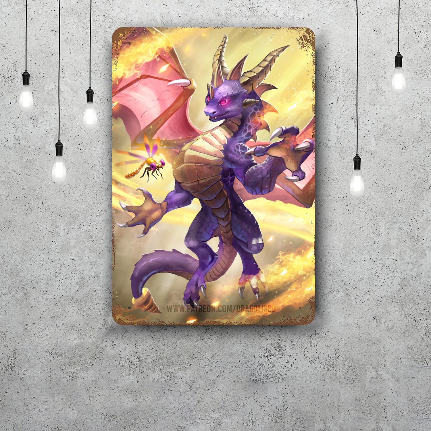 

Spyro Reignited Trilogy Game Decor Vintage Metal Signs Tin Signs Captain Poster Decor for Bar Pub Club Man Cave Wall Decoration 20x30cm（7.8x11.8inch）