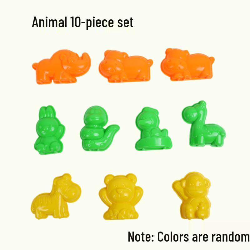 Handmade Colored Playdough Set for Kids with Molds and DIY Tools