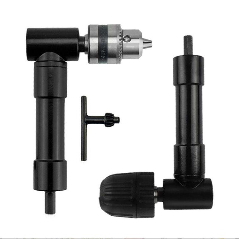 90 Degree Professional Right Angle Bend Extension 0.8-10mm Cordless Drill Attachment Adapter
