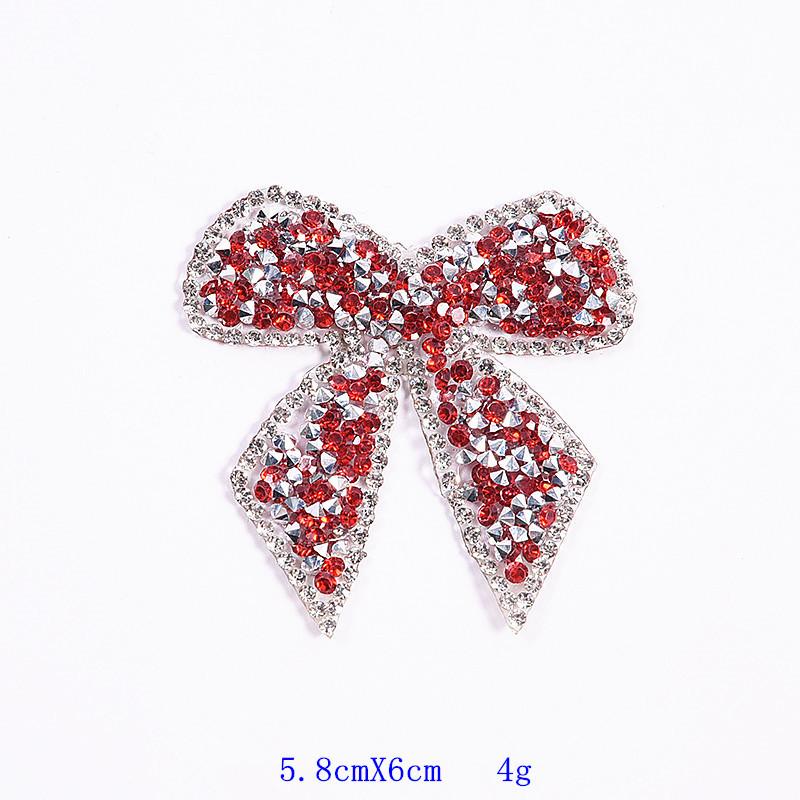 1PC Colorful Bow-Knot Sticker Rhinestone Iron-On Patches for Clothes Clothing Decoration Decal Patches for Jackets