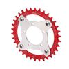 34T 104 BCD Electric Bike Chainring and Adapter for Bafang BBS01 BBS02 Mid Drive Motor Red