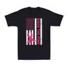 Back The Pink Breast Cancer Awareness Pink Ribbon US Flag T-Shirt