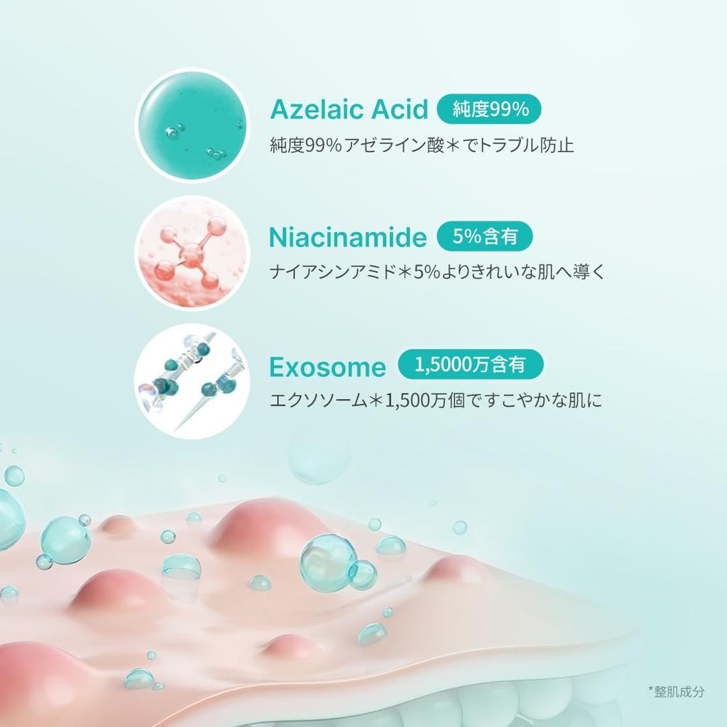 Medicube Azelaic Acid Exosome Shot a Serum for Sebum and Pore Azelaic Serum for Combination and Oily Korean 2000, Needle-based Oil-moisture Balance,