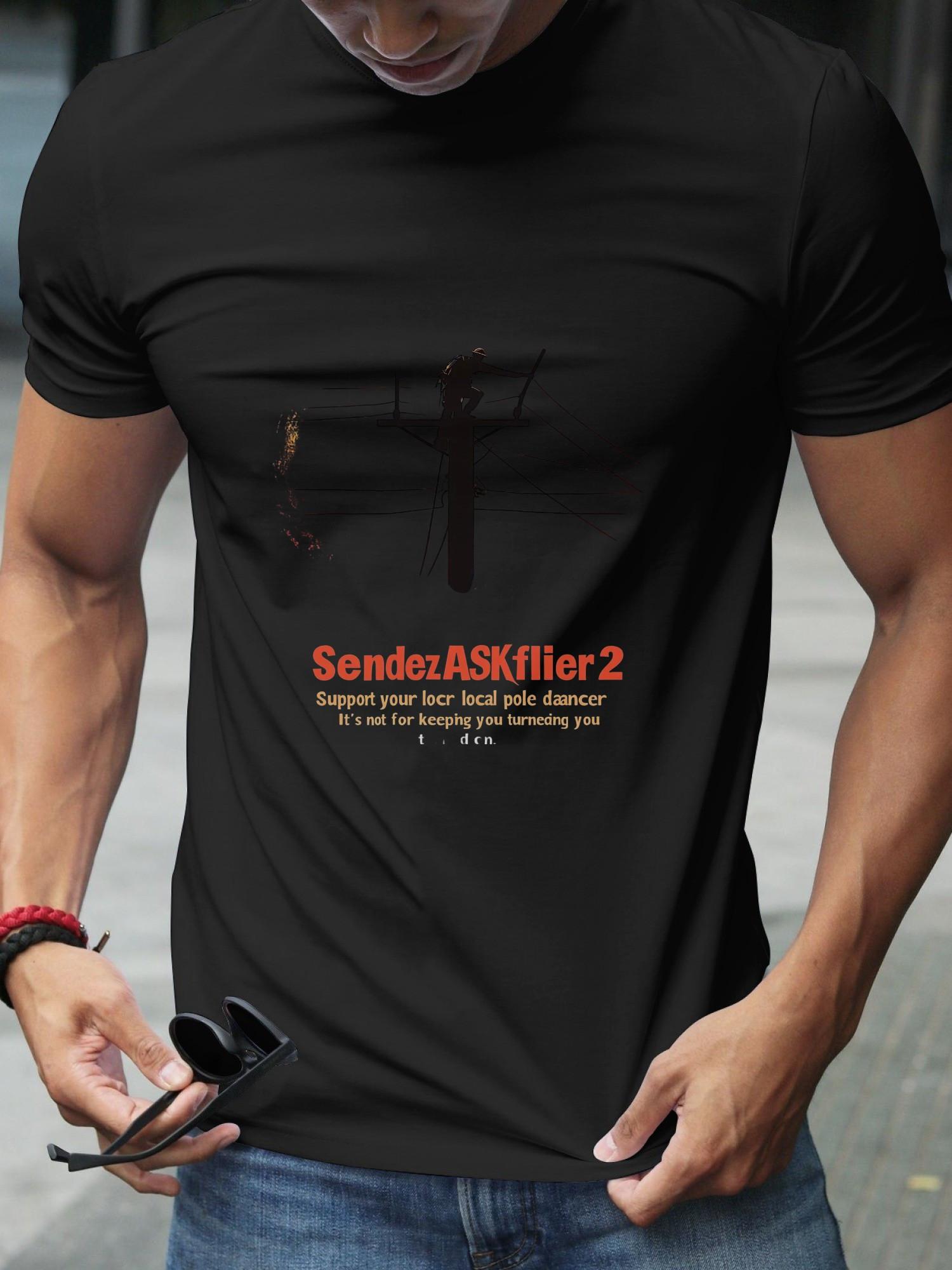 1pc Japanese comic book-style SendezASK_flier2 Telephone Pole Dancer T-shirt XXXL
