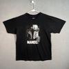 Star Wars Mad Engine Mando Graphic T-Shirt Large Black Cotton Short Sleeve Mens