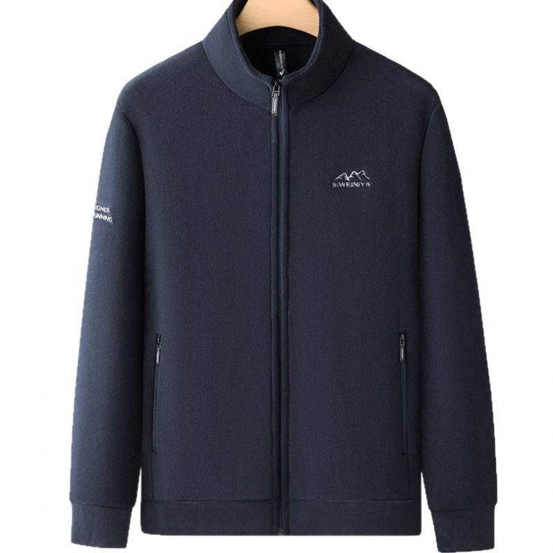 Mens Winter Fleece Jacket Thick Polar Lining Warm Outerwear Outdoor Sports Casual Wear