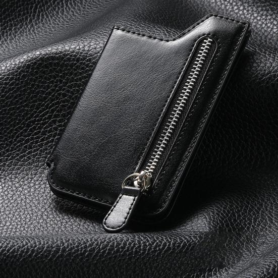 Phone Card Holder Magnetic Snap Detachable Multifunctional Self-adhesive Non-slip Smartphone Stand Zipper Closure