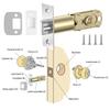 Adjustable Door Latches Privacy Three Bar Type Lock Tongue Cores 45° Rotating Angles Interior Door Lock Easy Installation