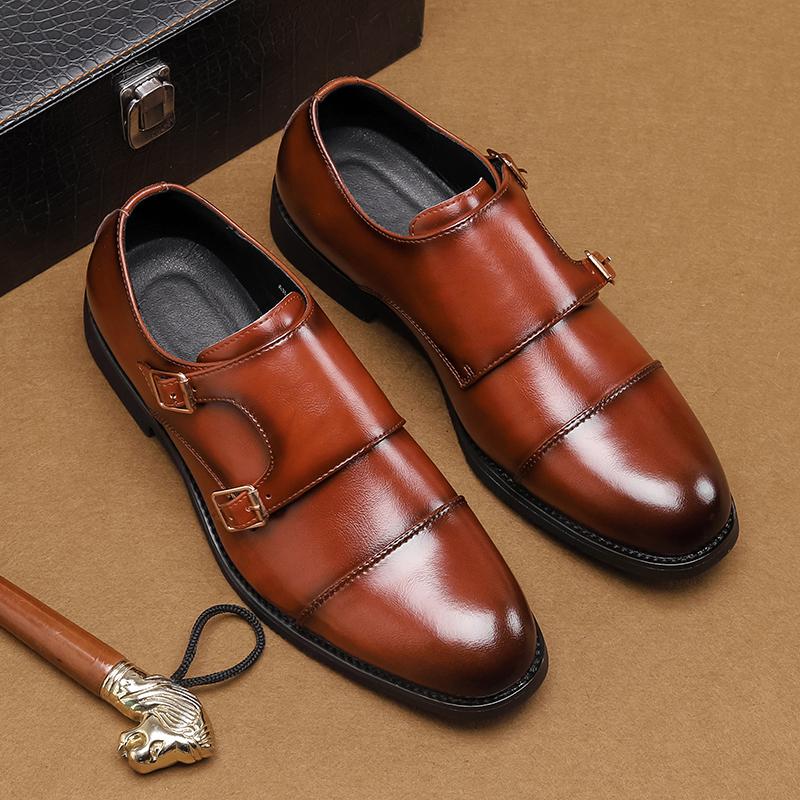Mens Dress Shoes Men's  Leather  Skin Shoes for Men Elegant Casual Business Luxury Social Male Shoe