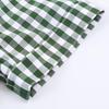 European Style Mid-Length Green Plaid Shirt Dress - Women's Spring 2026 Collection