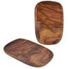 Nieregularna drewniana taca do przechowywania Organizer na przekąski owoce Akcesoria stołowe Talerz do fast foodów Dekoracja 30x20cm