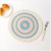 Coaster, Nordic fabric, tassel insulation mat, heat-resistant home pot mat, dining mat, Bohemian decorative mat
