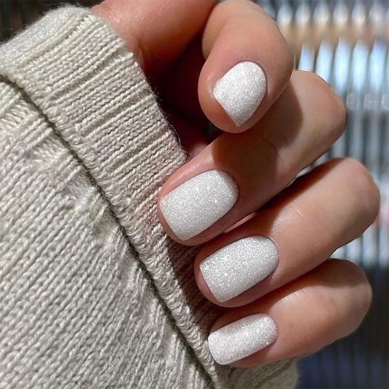 Pegatinas Desmontables para Uñas Estilo Europeo y Americano - Uñas Postizas Simples y Llevables