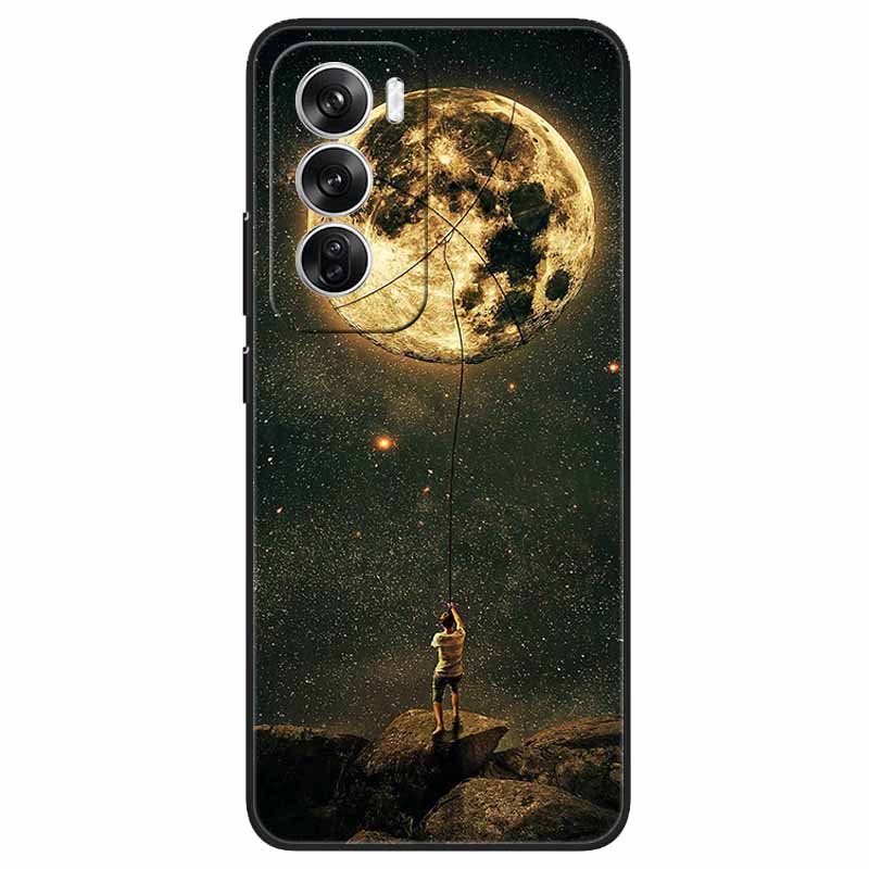 

For Oppo Reno 12 12 Pro 5G Case Animals Painted Soft TPU Silicone Cover for OPPO Reno12 12 / Reno 12Pro Protect Bumper Coques Reno 12