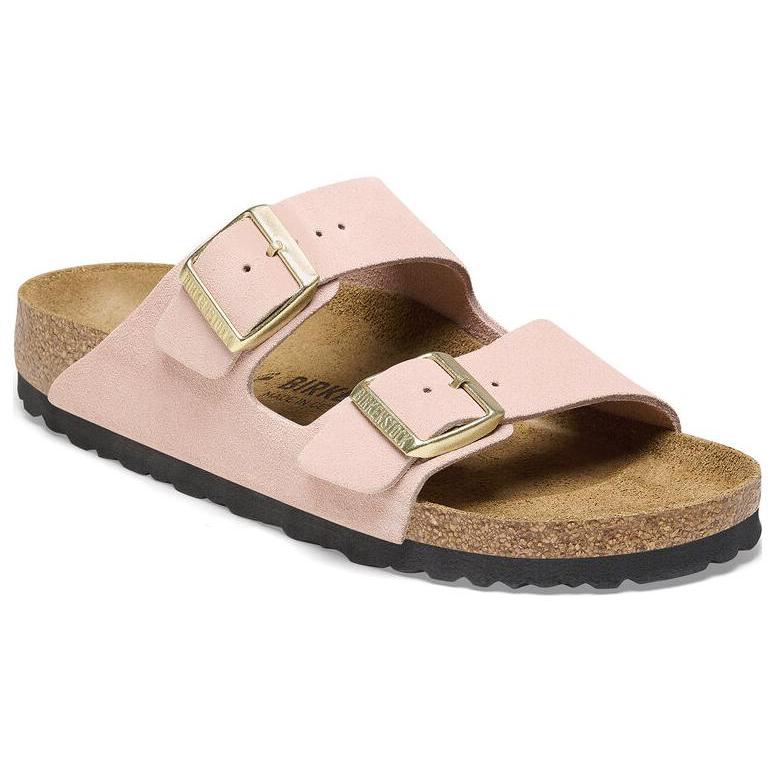 Birkenstock Suede Slide Slippers Women's Light Rose Regular 1026138