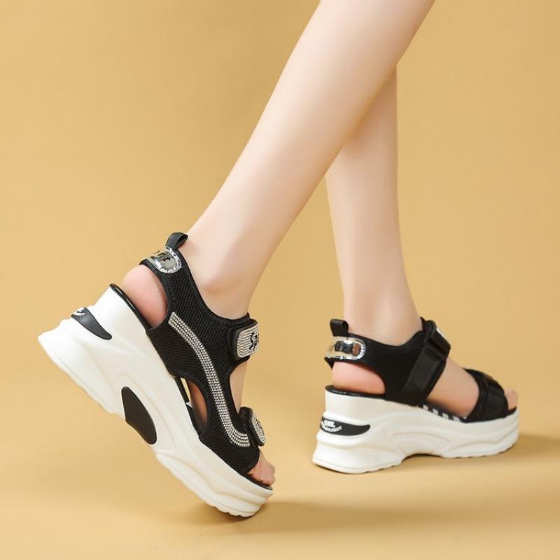 Plus Size Wedge Sports Shoes with Thick Sole - Lightweight and Comfortable Sandals for Women