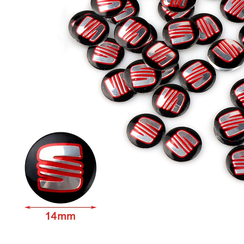 2/5/10pcs Car Key Emblem Badge Stickers Auto Control Key Logo Decals Accessories For Seat Cupra FR Racing Ibiza Leon Ateca Exeo