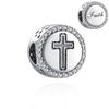 Faith Blessed Prayer Cross Charm Bead Fit Original Fashion Bracelet Diy For Women Jewelry