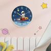 -Wall Clock Non Silent 8 Inch Nursery Bedroom Kids