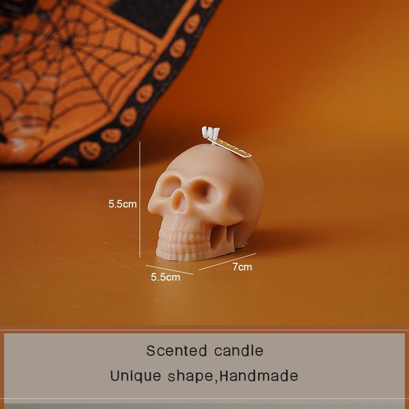 

Атмосфера подарок Хэллоуин тыква ароматизированная свеча ручной работы ароматическая свеча череп моделирующий воск 7