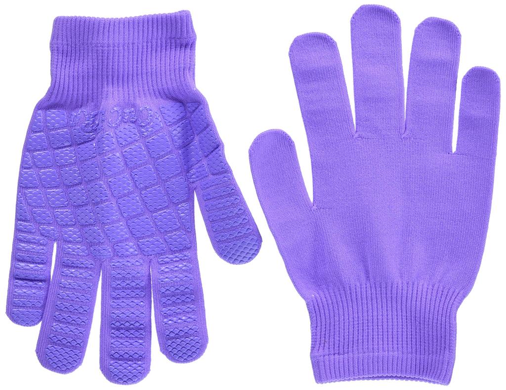 CuCuRa Anti-Slip Work Gloves, Purple, Slender, Women's, Stretchable, Perfect Fit, Made in Japan, 1 Pair