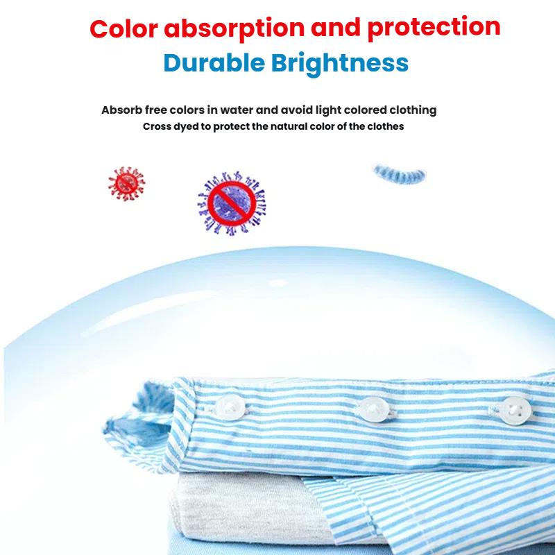 Laundry Detergent Tablet Sheet Washing Wipe Washing Machine Tide Color Catcher Grabber Sheet Bubble Cloth Anti Dyed Home