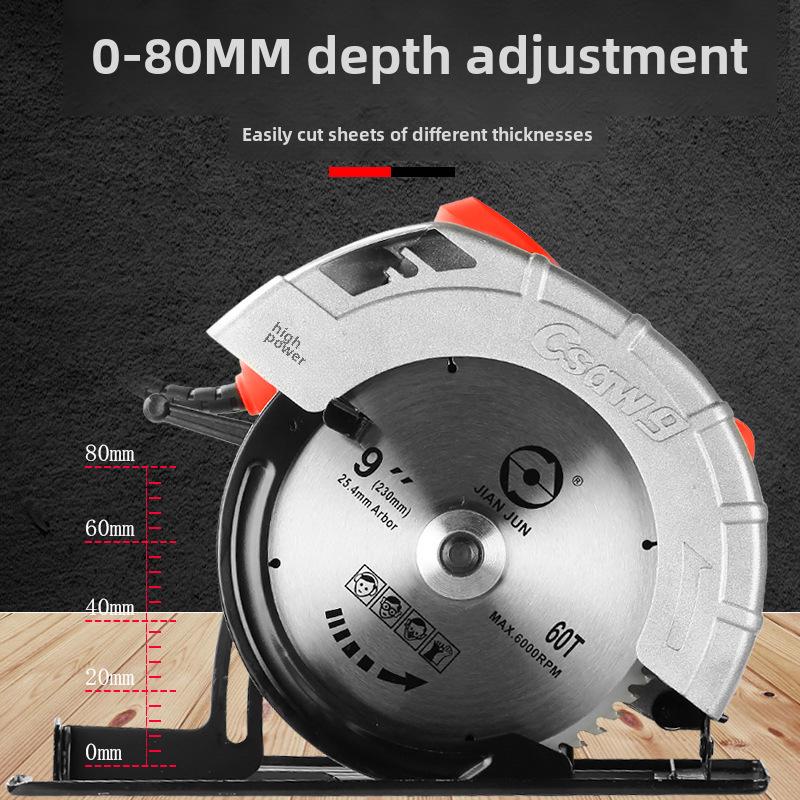 7-9 Inch Portable Electric Circular Saw for Woodworking & Home Decoration - Multi-Function Inverted Table Saw