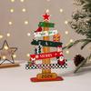 2026 Wooden Christmas Tree Ornament: English Letter Creative Decoration