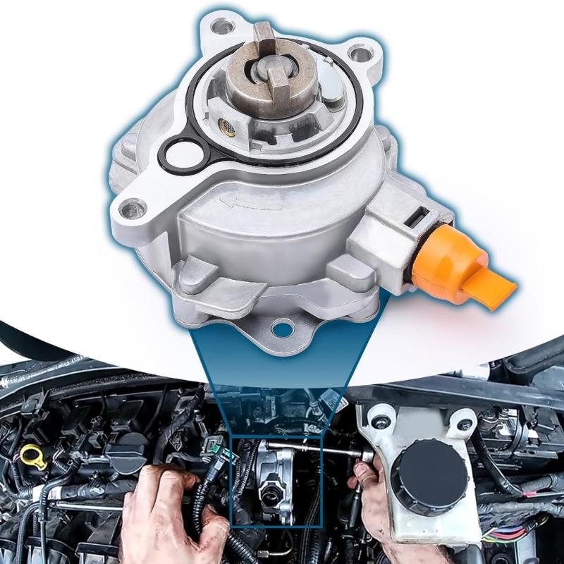 Powerful Brake Vacuum Pump LR047384 LR025601 Strong Metal Brake Vacuum Pump Quick Fixing for Multiple Vehicle